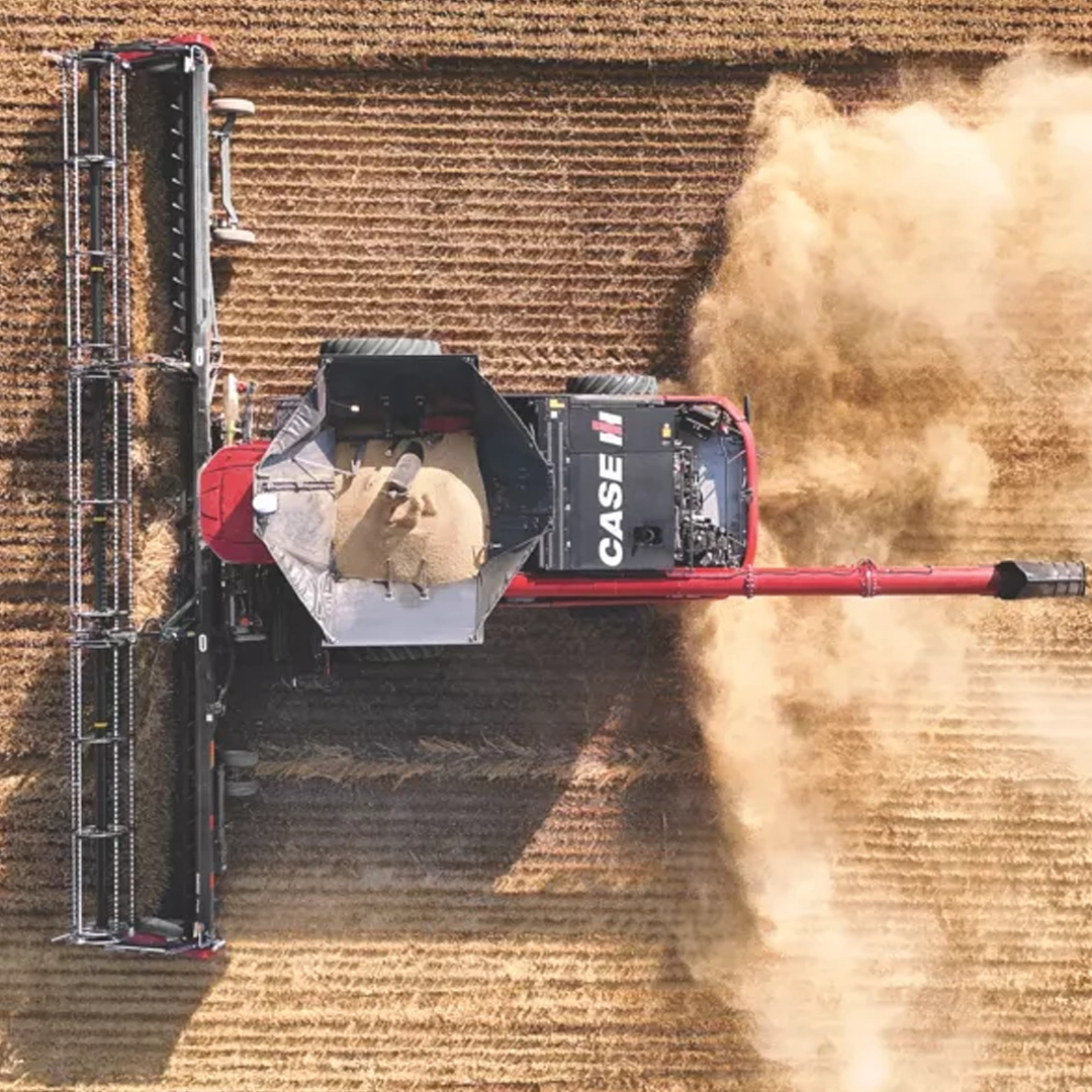Case IH harvesting in Uganda - range will consistently perform at high capacity with best quality output.