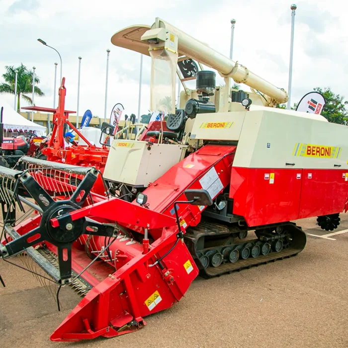 Harvesters in Uganda are designed for small to medium-sized farms and can be used for various crops like rice, wheat, soybeans, and corn